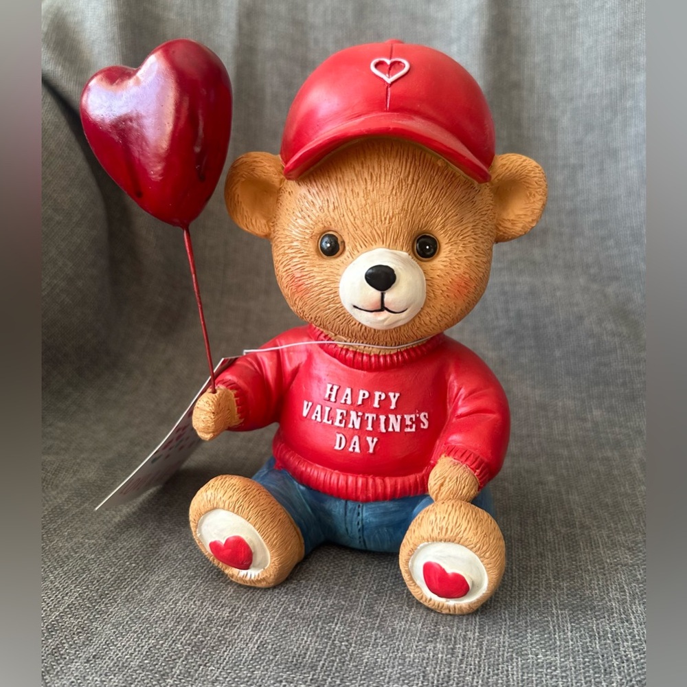 Love & Cupcakes Valentine’s Day Heart Balloon Teddy Bear